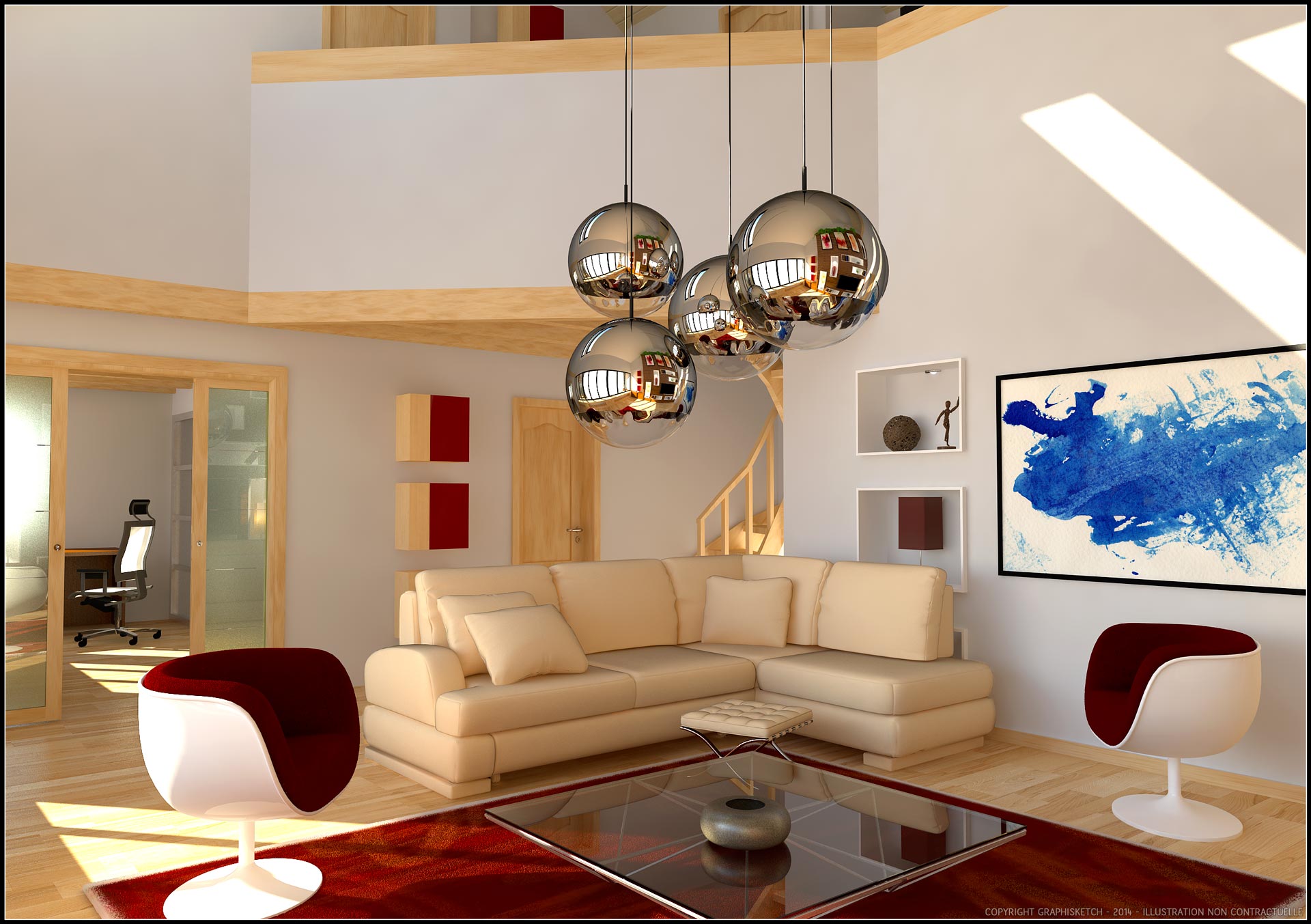 Architecture intérieur sur du pays Gex aux pays de savoie